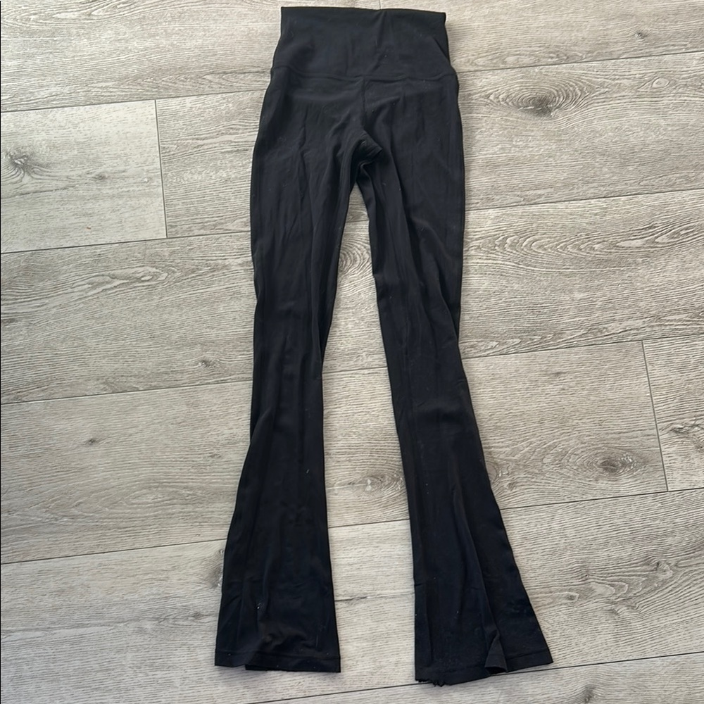 Black Mini Flared Leggings